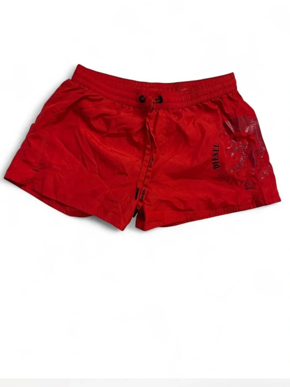 Diesel Beachwear Red Mesh-Lined Swim Shorts